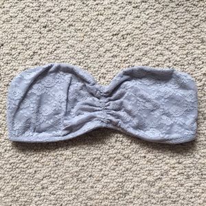 Two Lightly Worn Gray and Black PINK Bandeaus